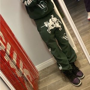Deadstock HRMTG x Jack B Wiese Quixote knight sweatpants made in USA large